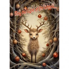 DUTCH LADY CHRISTMAS  GREETING CARD Whimsical Christmas 3